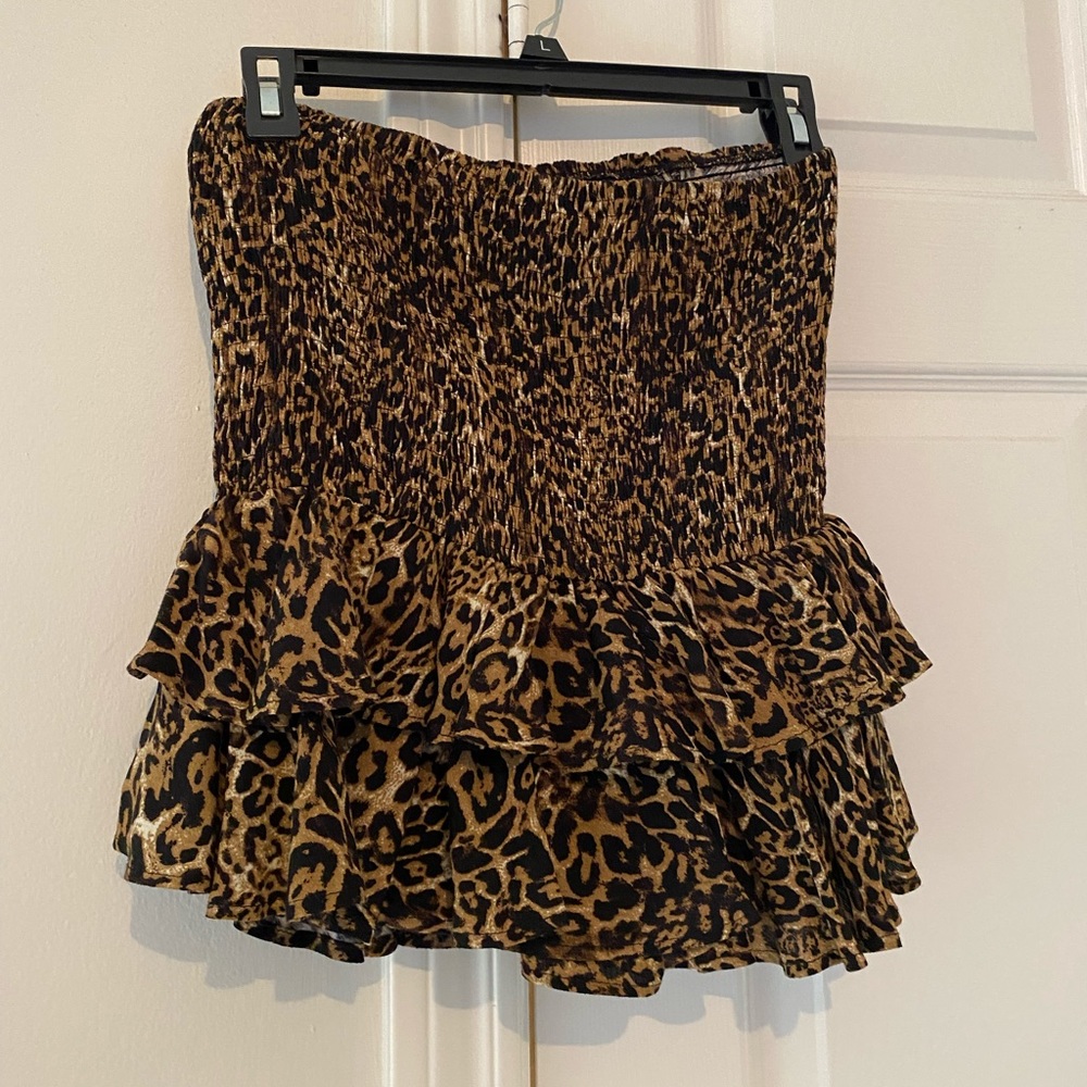 ZARA cheetah print skirt